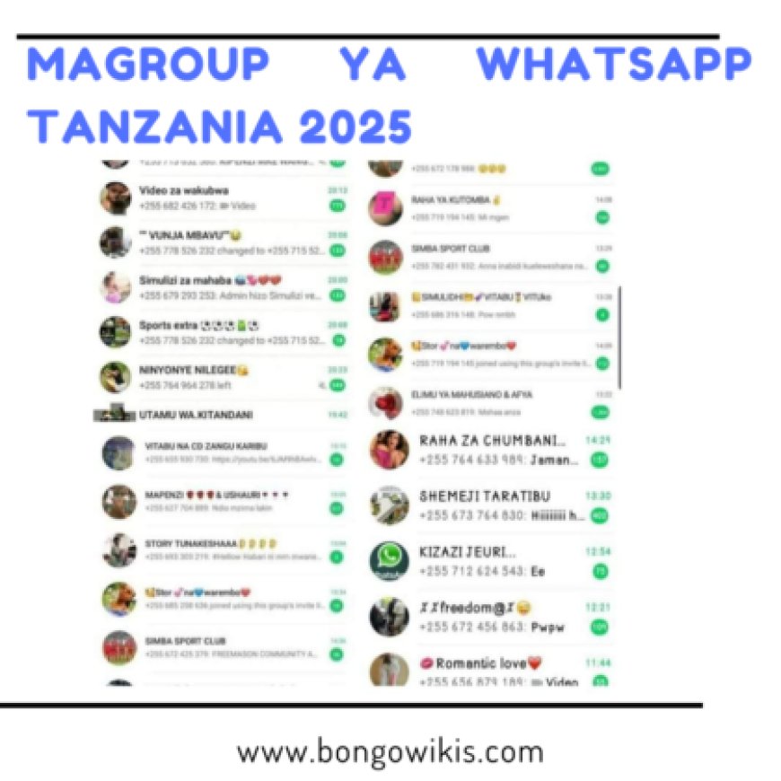 Link za Magroup Ya WhatsApp Tanzania 2025